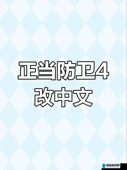 正当防卫4游戏中文设置教程及详细步骤